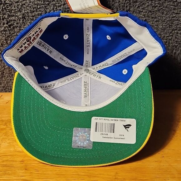 Zephyr University of Pittsburgh Panthers Pitt Snapback Hat - New - Picture 6 of 9